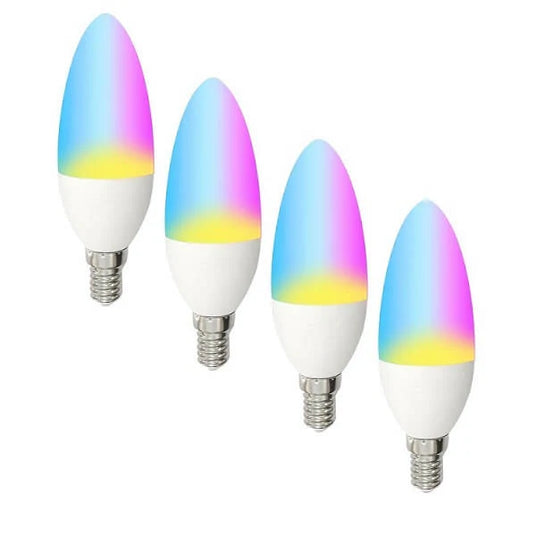 Smarte Glühbirne bunt