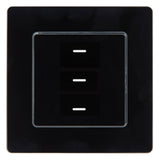 SIRO Smart 3 Kanal Lichtschalter Venus schwarz