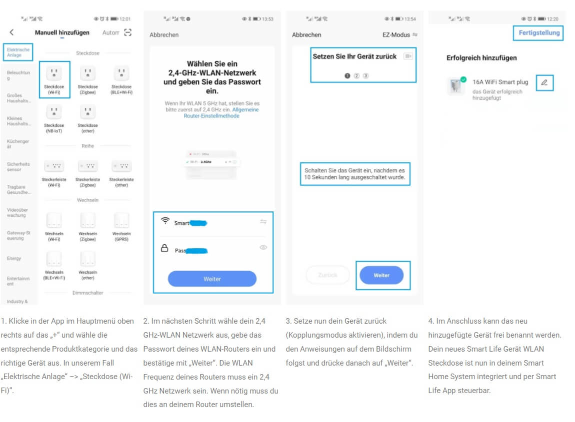 Add Device to Smart Life App