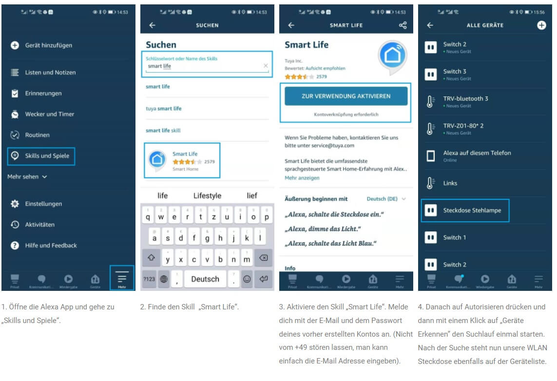 Connect Smart Life App to Alexa