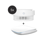 Zigbee Rauchmelder 5er-Set inkl. Gateway